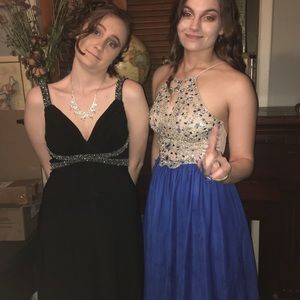 Royal blue prom dress